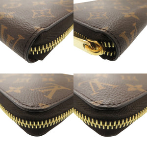 新品同様 ルイ ヴィトン ジッピーウォレット M42616 ブラウン ラウンドファスナー 長財布 LV 1021【中古】LOUIS VUITTON