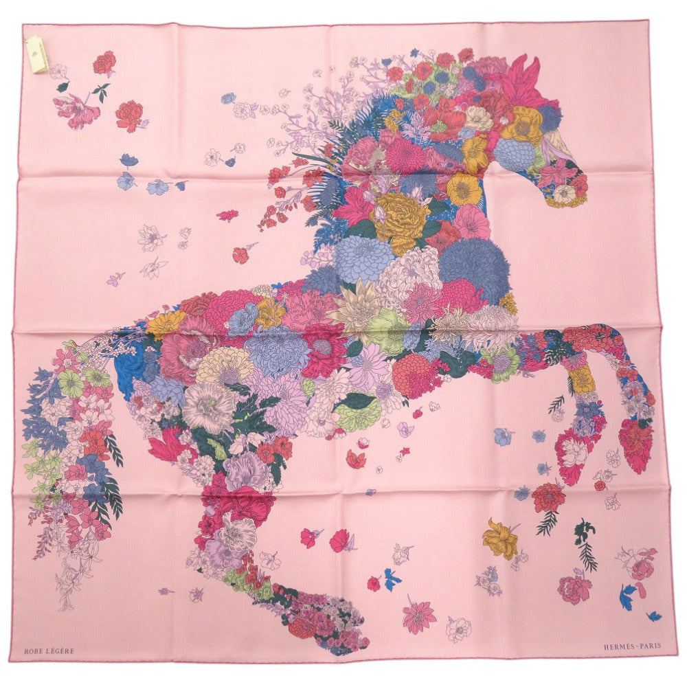 未使用品 エルメス カレ90 ローブ レジェール Robe Legere スカーフ シルク マルチカラー 1033【中古】HERMES