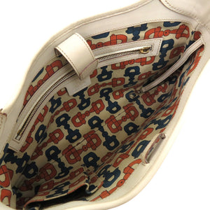 グッチ ワンショルダー グッチシマ 145778 レザー アイボリー ゴールド金具 白 ハンドバッグ 1038【中古】GUCCI
