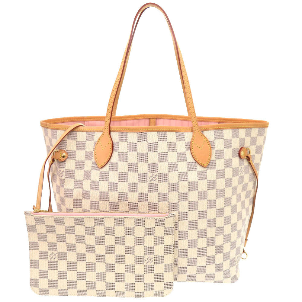 新品同様 ルイ ヴィトン 新型 ネヴァーフルMM ダミエ アズール ローズバレリーヌ N41605 トートバッグ LV 1050 【中古】 LOUIS VUITTON