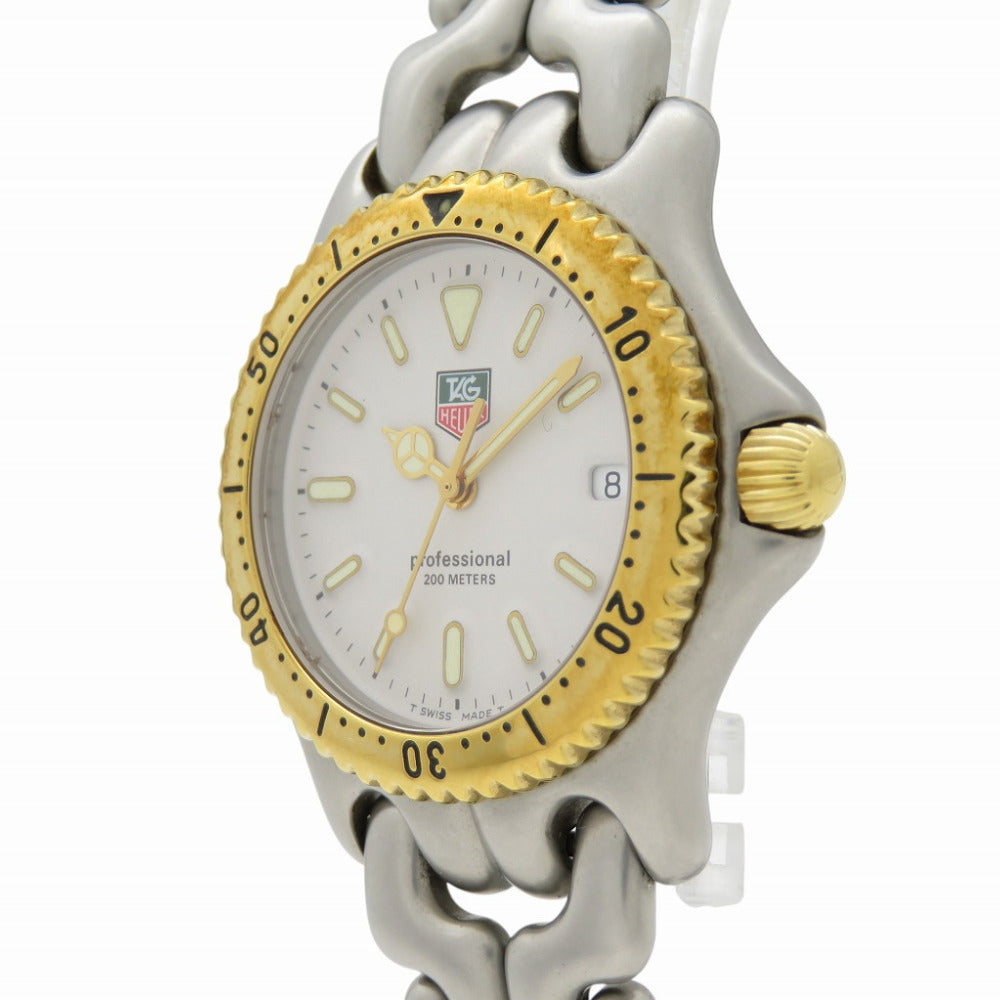 美品 タグホイヤー セルシリーズ プロフェッショナル 200m S95.813 クオーツ 腕時計 SS ベージュ 1052-1中古】TAG HEUER メンズ