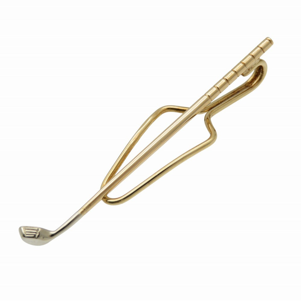 美品 ティファニー ゴルフクラブ タイピン タイピン K14イエローゴールド/K14ホワイトゴールド ゴールド 1056【中古】TIFFANY&Co.