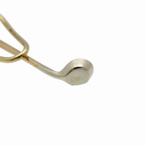 美品 ティファニー ゴルフクラブ タイピン タイピン K14イエローゴールド/K14ホワイトゴールド ゴールド 1056【中古】TIFFANY&Co.