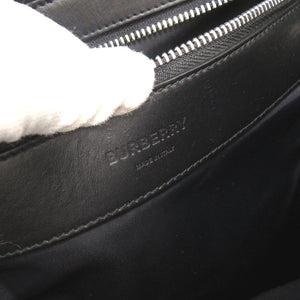 美品 バーバリー コーティングキャンバス ブラック リュック デイパック 黒 1080【中古】BURBERRY メンズ