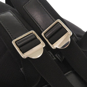 美品 バーバリー コーティングキャンバス ブラック リュック デイパック 黒 1080【中古】BURBERRY メンズ