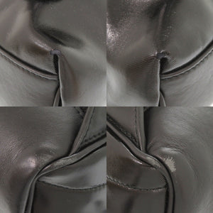 美品 バーバリー コーティングキャンバス ブラック リュック デイパック 黒 1080【中古】BURBERRY メンズ