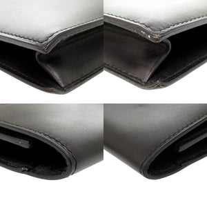 美品 エルメス 365PM ブリーフケース ビジネスバッグ ハンドバッグ レザー ブラック J刻印 1086【中古】HERMES