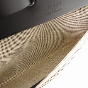 新品同様 エルメス エールバッグジップ 31 PM ペガサスポップ トワルアッシュ ヴァッシュハンター ブルーインディゴ ブラック 2WAY ハンドバッグ 1087 【中古】 HERMES