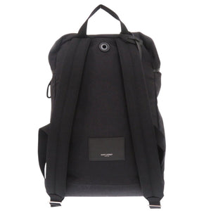 サンローラン キャンバス レザー ブラック リュック デイパック 黒 1091【中古】SAINT LAURENT