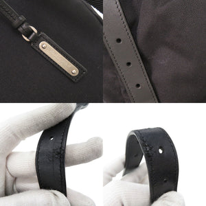 サンローラン キャンバス レザー ブラック リュック デイパック 黒 1091【中古】SAINT LAURENT