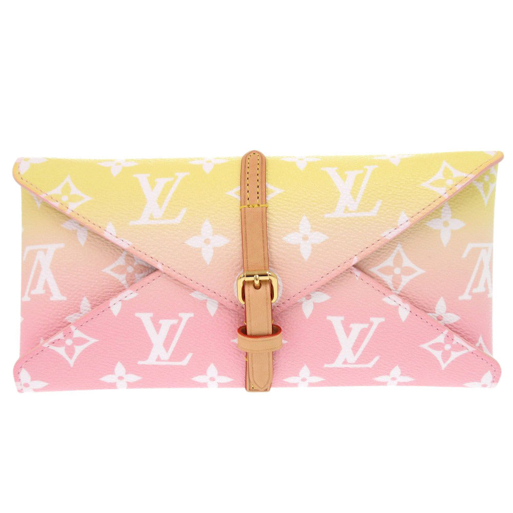 新品同様 ルイ ヴィトン エテュイ 6 パイユ モノグラム GI0621 メタル ピンク イエロー 金属製ストロー クリーニングブラシ その他雑貨 LV 1125【中古】LOUIS VUITTON