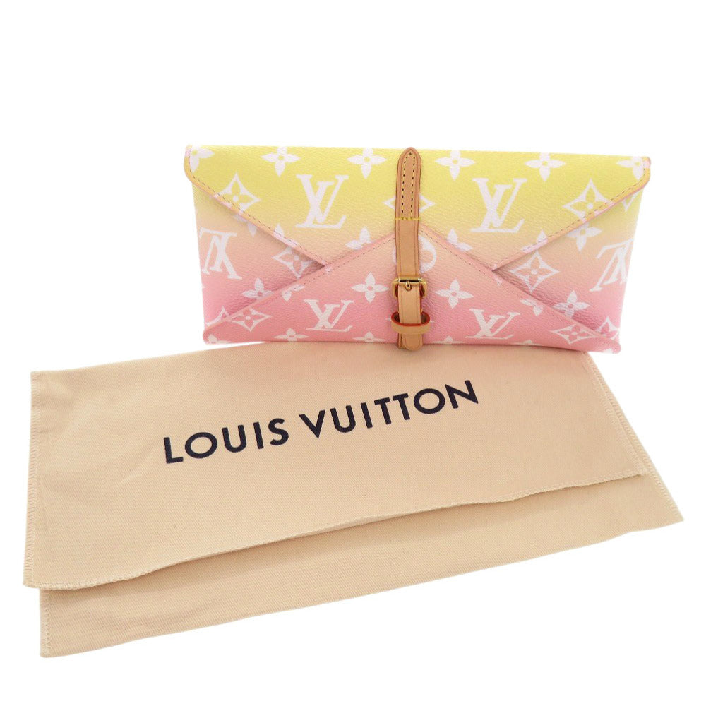 新品同様 ルイ ヴィトン エテュイ 6 パイユ モノグラム GI0621 メタル ピンク イエロー 金属製ストロー クリーニングブラシ その他雑貨 LV 1125【中古】LOUIS VUITTON