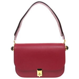 新品同様 ヴァレンティノ ガラヴァーニ レザー ボルドー ワンショルダーバッグ 1126【中古】Valentino Garavani