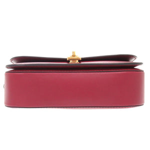 新品同様 ヴァレンティノ ガラヴァーニ レザー ボルドー ワンショルダーバッグ 1126【中古】Valentino Garavani