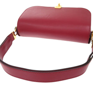 新品同様 ヴァレンティノ ガラヴァーニ レザー ボルドー ワンショルダーバッグ 1126【中古】Valentino Garavani