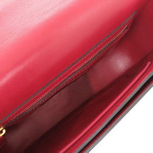 新品同様 ヴァレンティノ ガラヴァーニ レザー ボルドー ワンショルダーバッグ 1126【中古】Valentino Garavani