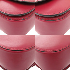 新品同様 ヴァレンティノ ガラヴァーニ レザー ボルドー ワンショルダーバッグ 1126【中古】Valentino Garavani