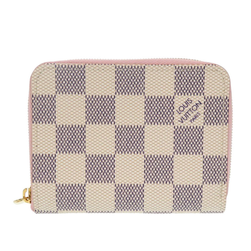 新品同様 ルイ ヴィトン ジッピーコインパース N60229 ダミエアズールキャンバス ローズバレリーヌ コインケース LV 1135【中古】LOUIS VUITTON