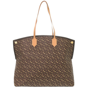 美品 バーバリー PVC/レザー ブラウン トートバッグ 1142【中古】BURBERRY