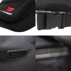 バレンシアガ SPORTY ボディバッグ 701749 ウエストバッグ ナイロン ブラック 1149【中古】BALENCIAGA
