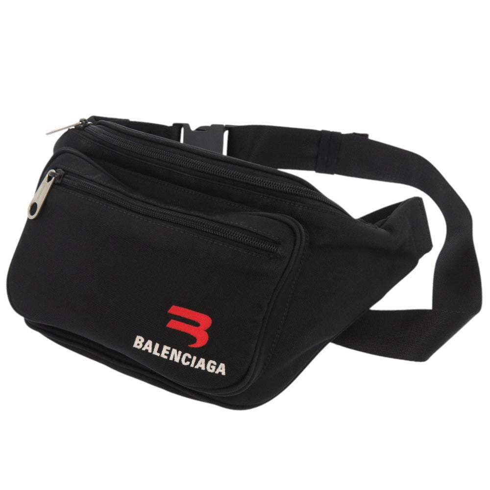 バレンシアガ SPORTY ボディバッグ 701749 ウエストバッグ ナイロン ブラック 1149【中古】BALENCIAGA