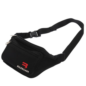 バレンシアガ SPORTY ボディバッグ 701749 ウエストバッグ ナイロン ブラック 1149【中古】BALENCIAGA