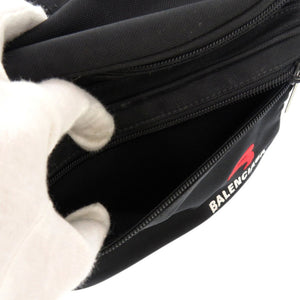 バレンシアガ SPORTY ボディバッグ 701749 ウエストバッグ ナイロン ブラック 1149【中古】BALENCIAGA