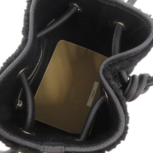 美品 ヴァジック ボンド ミニ VC-4611-113-GA ポリエステル レザー ブラック ハンドバッグ 黒 1155【中古】VASIC