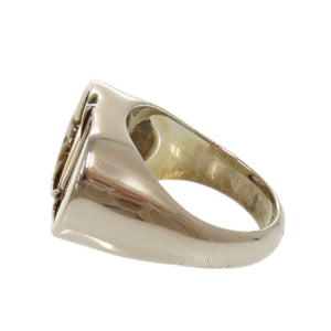 美品 クリスチャンディオール CDロゴ メタル 約17号 シルバー ゴールド リング 指輪 1159【中古】Christian Dior メンズ