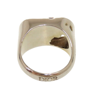 美品 クリスチャンディオール CDロゴ メタル 約17号 シルバー ゴールド リング 指輪 1159【中古】Christian Dior メンズ
