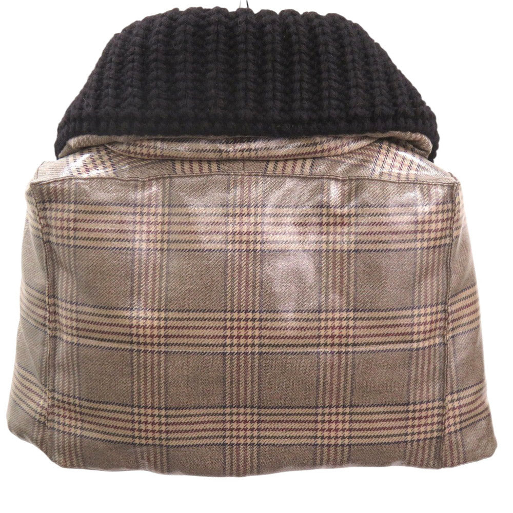 新品同様 フェンディ ジップアップショートケープ FAA406 サイズ38 ウール ポリウレタン ポリエステル ブラウン アウターその他 茶 1176【中古】FENDI