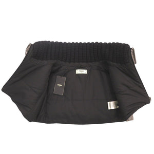 新品同様 フェンディ ジップアップショートケープ FAA406 サイズ38 ウール ポリウレタン ポリエステル ブラウン アウターその他 茶 1176【中古】FENDI