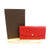 未使用 ルイヴィトン ポルトフォイユ・エミリー M60852 エピレザー シルバー金具 レッド 長財布 1187【中古】LOUIS VUITTON