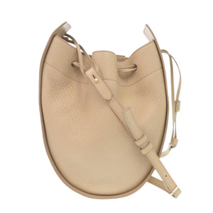 新品同様 ザ ロウ ドローストリングポーチ レザー ベージュ ショルダーバッグ 1216【中古】THE ROW