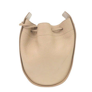 新品同様 ザ ロウ ドローストリングポーチ レザー ベージュ ショルダーバッグ 1216【中古】THE ROW