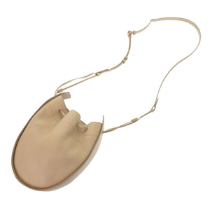 新品同様 ザ ロウ ドローストリングポーチ レザー ベージュ ショルダーバッグ 1216【中古】THE ROW