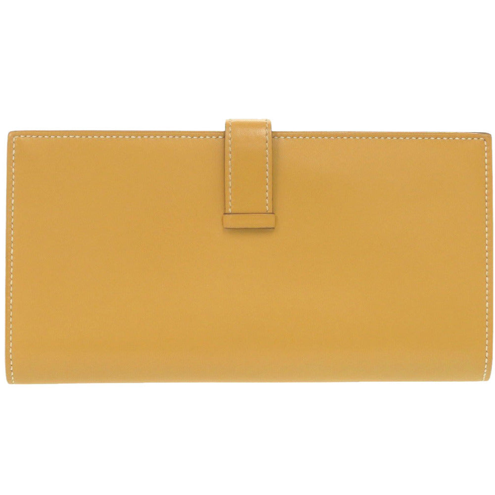 美品 エルメス ベアンスフレ ヴォータデラクト パイユ ゴールド金具 A刻印(2017年製) 長財布 1218【中古】HERMES