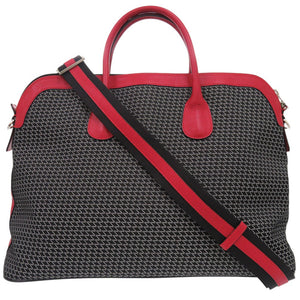 新品同様 ヴァレクストラ K-VAL マイロゴ 2WAY ショルダーバッグ ナイロン レザー ブラック 1226【中古】Valextra