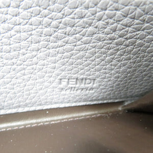 未使用 フェンディ セレリア 7M0210 レザー シルバー金具 グリーン ラウンドファスナー 長財布 1254【中古】FENDI