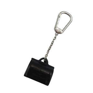 美品 ルイヴィトン ポルトクレ・スピーディ M99207 レザー メタル ノワール 黒 シルバー バッグチャーム キーホルダー 1305【中古】LOUIS VUITTON