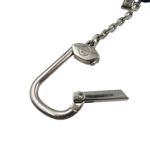 美品 ルイヴィトン ポルトクレ・スピーディ M99207 レザー メタル ノワール 黒 シルバー バッグチャーム キーホルダー 1305【中古】LOUIS VUITTON