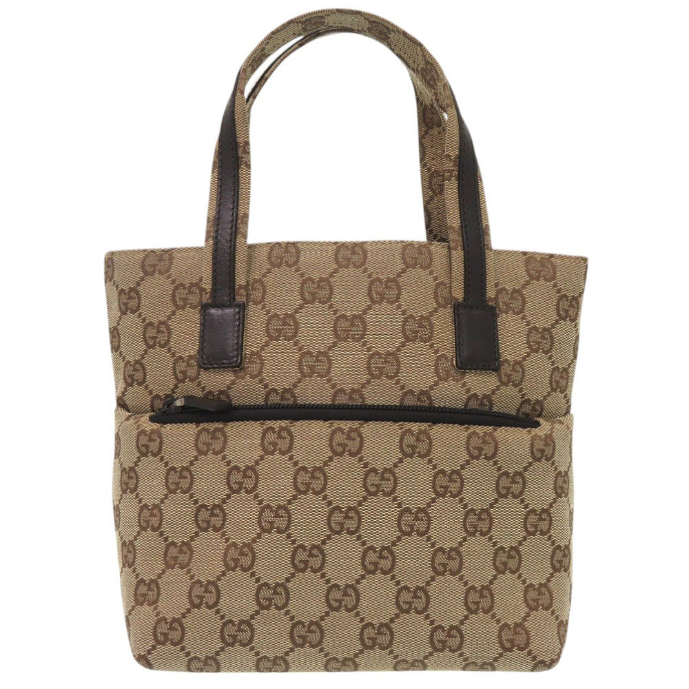 美品 グッチ GGキャンバス mini ミニ ハンドバッグ 002 1079 3754 ベージュ 1306【中古】GUCCI