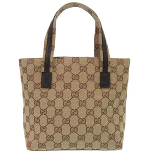 美品 グッチ GGキャンバス mini ミニ ハンドバッグ 002 1079 3754 ベージュ 1306【中古】GUCCI