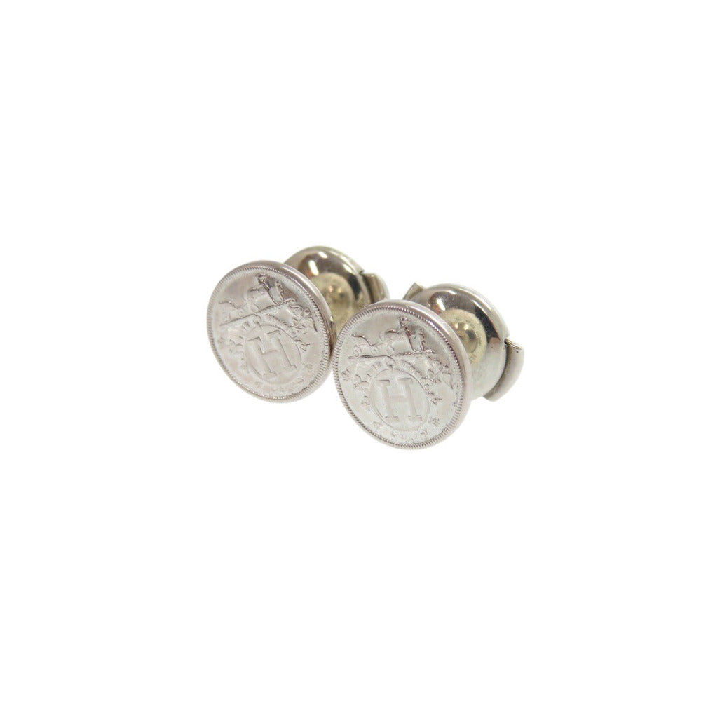 美品 エルメス エクスリブリス TPM シルバー925 ピアス 1313【中古】HERMES