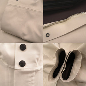 新品同様 エルメス カントリー サイズM ナイロン ベージュ ロングブルゾン 1314【中古】HERMES メンズ