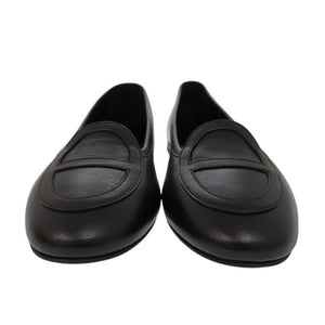 未使用 エルメス モカシン ジュリア H242060Z レザー ブラック ローファー 黒 1315【中古】HERMES