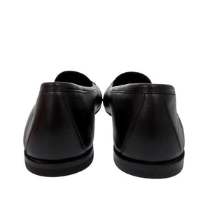 未使用 エルメス モカシン ジュリア H242060Z レザー ブラック ローファー 黒 1315【中古】HERMES