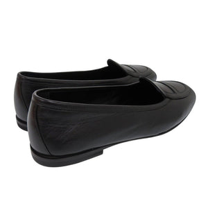 未使用 エルメス モカシン ジュリア H242060Z レザー ブラック ローファー 黒 1315【中古】HERMES