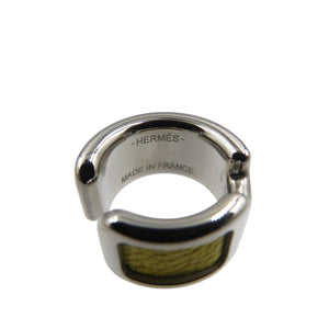 未使用 エルメス オランプPM メタル イエロー シルバー イヤーカフ 1341【中古】HERMES