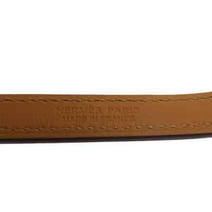 未使用 エルメス リヴァル ドゥブルトゥール U刻印 ヴォースイフト オレンジ 2連 ブレスレット 1342【中古】HERMES